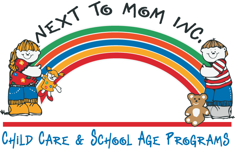 next to mom logo